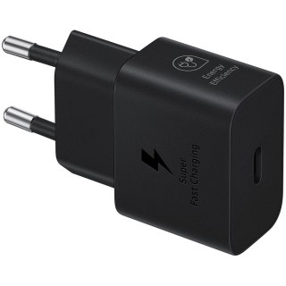 SAMSUNG 25W Fast Charging USB-C Power Adapter Black (cable included)
