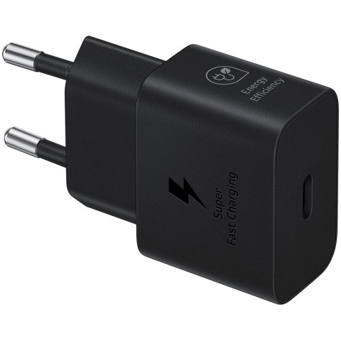 SAMSUNG 25W Fast Charging USB-C Power Adapter Black (cable included)