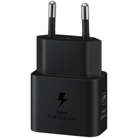 SAMSUNG 25W Fast Charging USB-C Power Adapter Black (cable included)