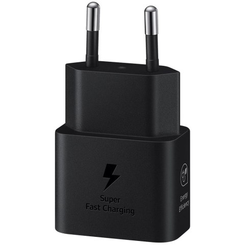 SAMSUNG 25W Fast Charging USB-C Power Adapter Black (cable not included)