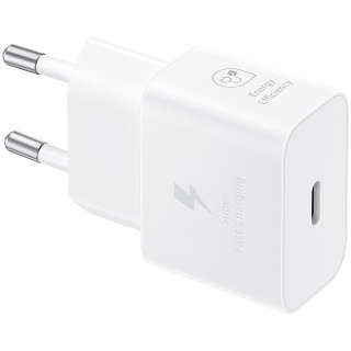 SAMSUNG 25W Fast Charging USB-C Power Adapter White (cable not included)