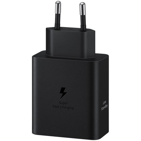 SAMSUNG 50W USB-C Power Adapter Duo Black (1.8m USB-C to USB-C 5A Cable included)