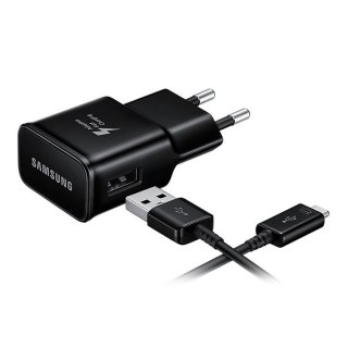 SAMSUNG USB type C Power Adapter With Fast Charging, 15W, Black (Cable included)