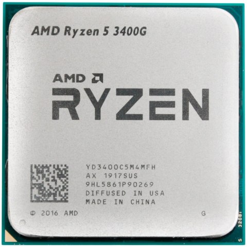 AMD CPU Desktop Ryzen 5 4C/8T 3400G (4.2GHz,6MB,65W,AM4) box, RX Vega 11 Graphics, with Wraith Stealth Cooler