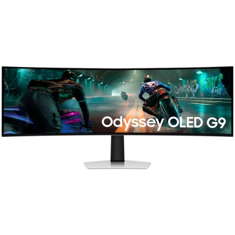 SAMSUNG Monitor 49''/DQHD/144Hz/OLED/CURVED1800R/250cd/m2/0.03ms/HAS