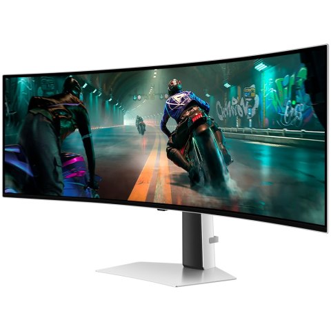 SAMSUNG Monitor 49''/DQHD/144Hz/OLED/CURVED1800R/250cd/m2/0.03ms/HAS