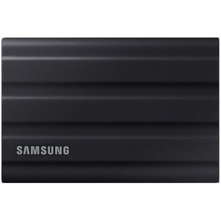 SAMSUNG T7 Shield Ext SSD 2000 GB USB-C black 1050/1000 MB/s 3 yrs, included USB Type C-to-C and Type C-to-A cables, Rugged stor