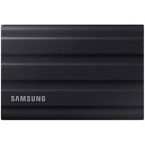 SAMSUNG T7 Shield Ext SSD 2000 GB USB-C black 1050/1000 MB/s 3 yrs, included USB Type C-to-C and Type C-to-A cables, Rugged stor
