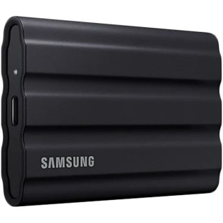 SAMSUNG T7 Shield Ext SSD 2000 GB USB-C black 1050/1000 MB/s 3 yrs, included USB Type C-to-C and Type C-to-A cables, Rugged stor