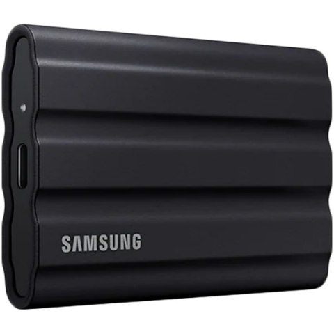SAMSUNG T7 Shield Ext SSD 2000 GB USB-C black 1050/1000 MB/s 3 yrs, included USB Type C-to-C and Type C-to-A cables, Rugged stor