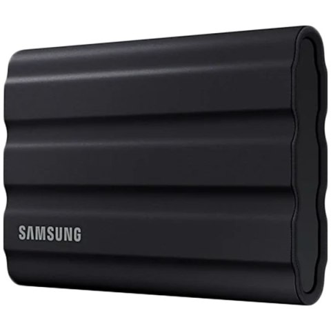 SAMSUNG T7 Shield Ext SSD 2000 GB USB-C black 1050/1000 MB/s 3 yrs, included USB Type C-to-C and Type C-to-A cables, Rugged stor