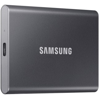 Samsung SSD T7 External 2TB, USB 3.2, 1050/1000 MB/s, included USB Type C-to-C and Type C-to-A cables, 3 yrs, iron gray