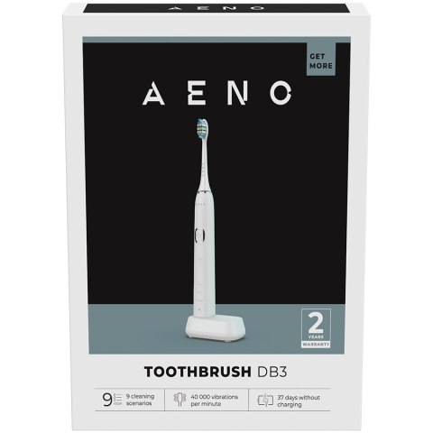 AENO DB3 Szczoteczka soniczna 46000 RPM 9 trybów 40 dni IPX7 biała