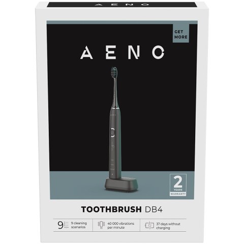 AENO DB4 Szczoteczka soniczna 46000 RPM 9 trybów 40 dni IPX7 czarna