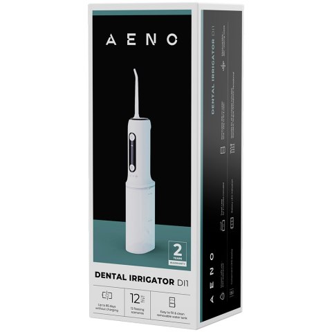 AENO DI1 Irygator dentystyczny 12 programów 100 PSI 2200 mAh biały