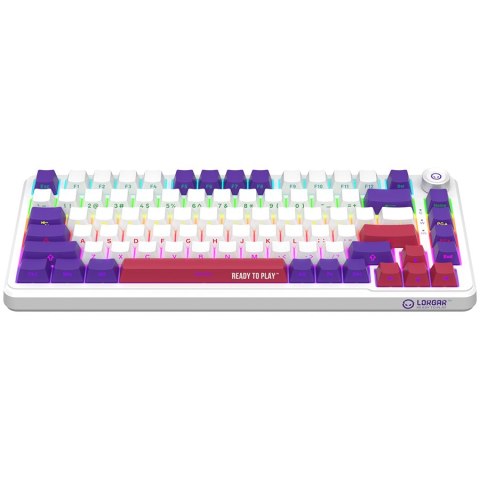 LORGAR Gaming Keyboard KBA4175 Advanced Wired 75% White EN