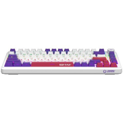LORGAR Gaming Keyboard KBA4175 Advanced Wired 75% White EN
