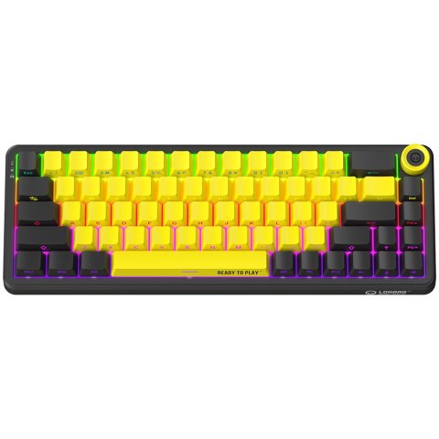LORGAR Gaming Keyboard KBA41M Advanced Wired 65% Yellow EN