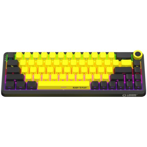 LORGAR Gaming Keyboard KBA41M Advanced Wired 65% Yellow EN