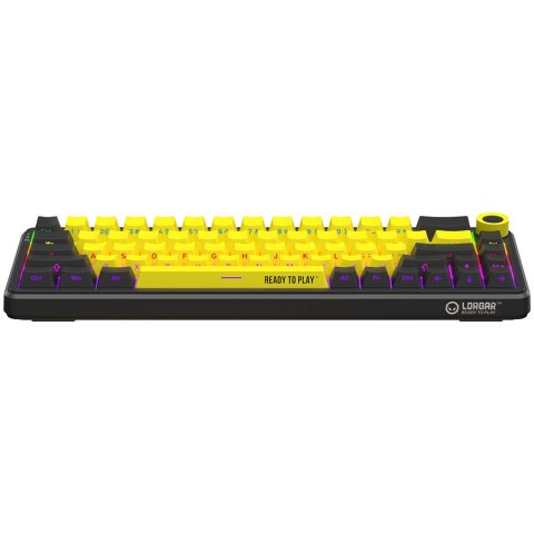 LORGAR Gaming Keyboard KBA41M Advanced Wired 65% Yellow EN