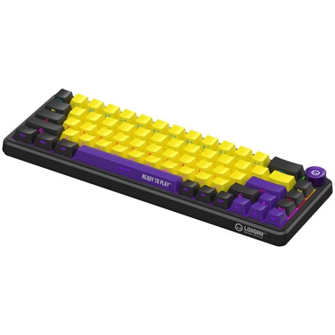 LORGAR Gaming Keyboard KBA41M Advanced Wired 65% Yellow EN