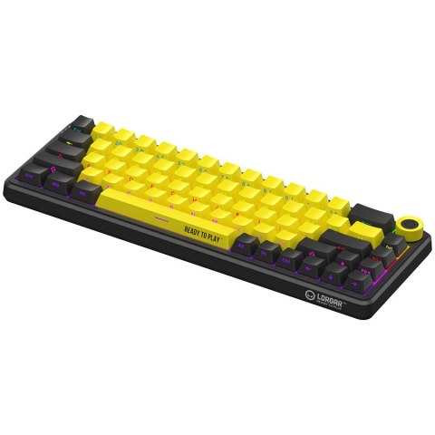 LORGAR Gaming Keyboard KBA41M Advanced Wired 65% Yellow EN