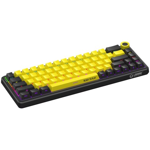 LORGAR Gaming Keyboard KBA41M Advanced Wired 65% Yellow EN