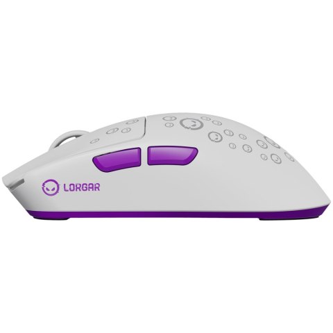 LORGAR Gaming Mouse MSP81W Pro Wireless PixArt 3950 White