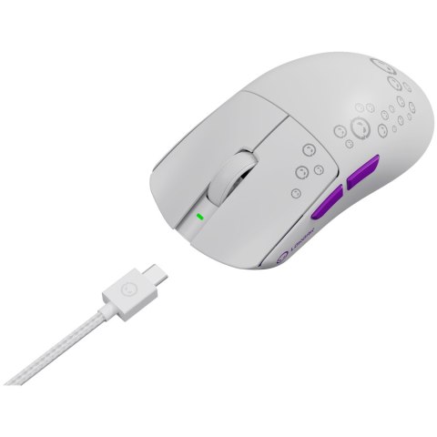 LORGAR Gaming Mouse MSP81W Pro Wireless PixArt 3950 White