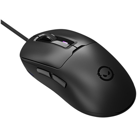 LORGAR Mysz Gamingowa MSA10, Ultralekka, Czarna