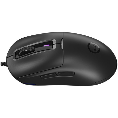 LORGAR Mysz Gamingowa MSA10, Ultralekka, Czarna