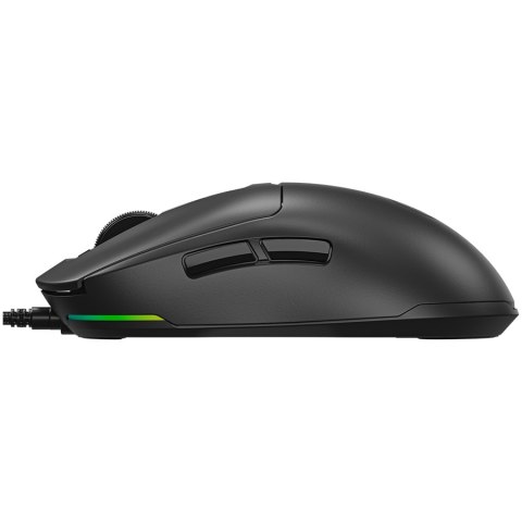 LORGAR Mysz Gamingowa MSA10, Ultralekka, Czarna