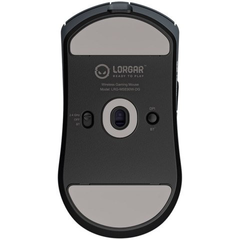 LORGAR Mysz Gamingowa MSE90W, Bezprzewodowa, Ciemnoszara