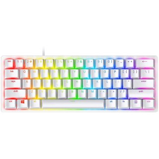 RAZER Klawiatura Gamingowa Przewodowa Huntsman Min Linear Optical Switch Mercury, Biała