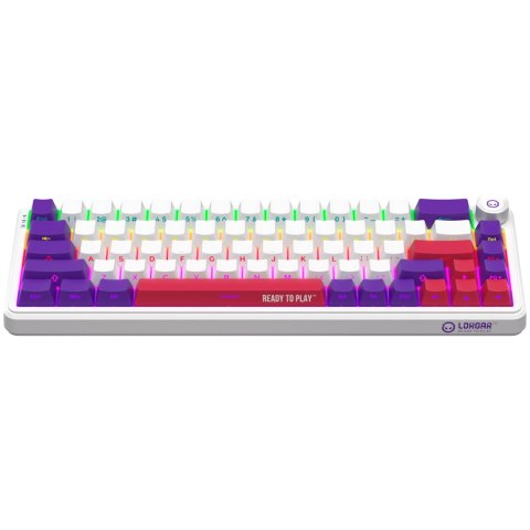 LORGAR Gaming Keyboard KBA41M Advanced Wired 65% White EN