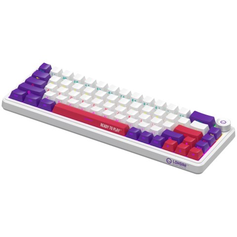 LORGAR Gaming Keyboard KBA41M Advanced Wired 65% White EN