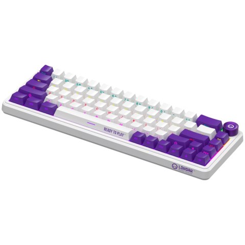 LORGAR Gaming Keyboard KBA41M Advanced Wired 65% White EN
