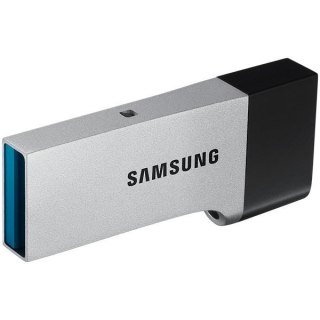 SAMSUNG Duo 32GB USB3.0 + Micro USB Flash Drive, Silver