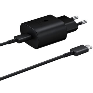 SAMSUNG Ładowarka sieciowa 25W Ultra Fast USB-C (+ kabel), Czarna