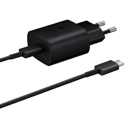SAMSUNG Ładowarka sieciowa 25W Ultra Fast USB-C (+ kabel), Czarna