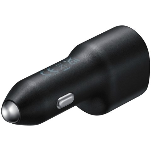 SAMSUNG 40W Duo USB-C + USB-A Car Charger (Max 25W + Max 15W, cable not included) Black