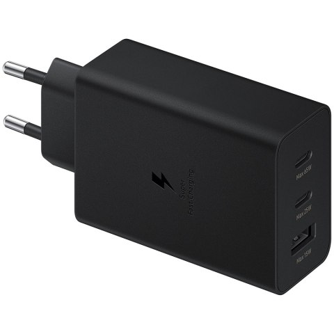SAMSUNG Ładowarka sieciowa Trio 65W Fast Charging (bez kabla), Czarna