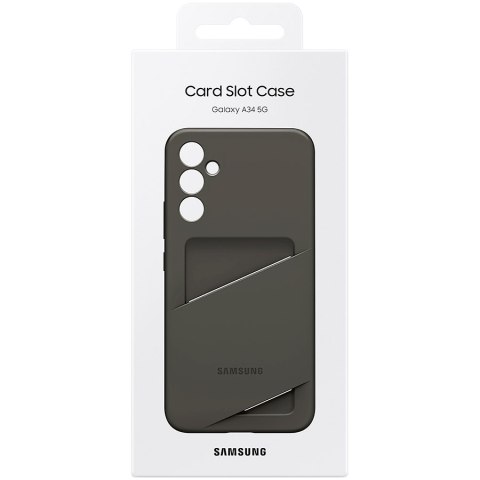 SAMSUNG Galaxy A34 Card Slot Case Black