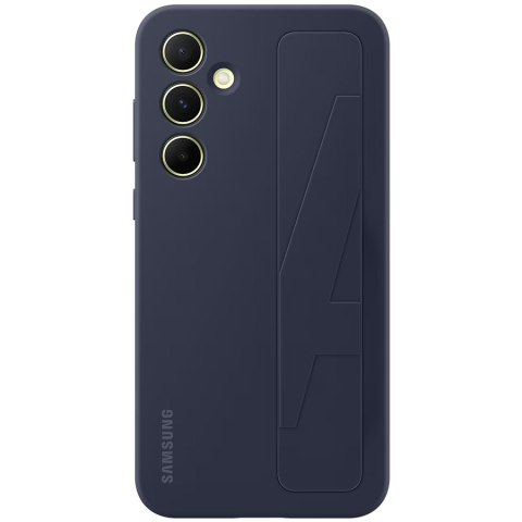 SAMSUNG Galaxy A55 Standing Grip Case Blue Black