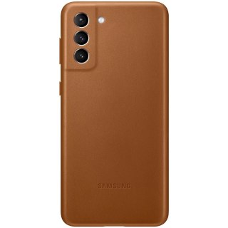 SAMSUNG Galaxy S21+ Leather Cover Brown
