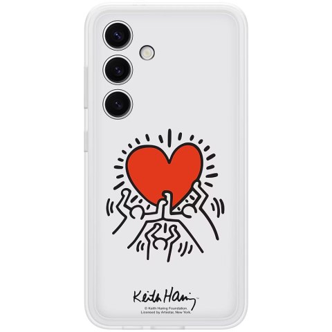 SAMSUNG Galaxy S24 FlipSuit Case White (includes White Keith HaRing plate)
