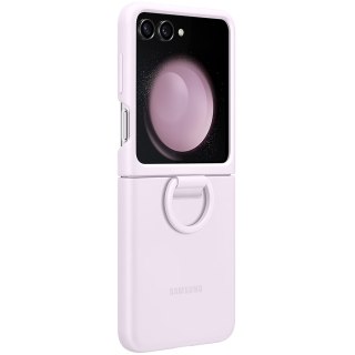 SAMSUNG Galaxy Z Flip5 Silicone Cover With Ring Lavender
