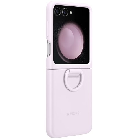 SAMSUNG Galaxy Z Flip5 Silicone Cover With Ring Lavender