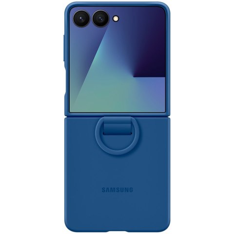 SAMSUNG Galaxy Z Flip7 Ring Case (Silicone) Blue