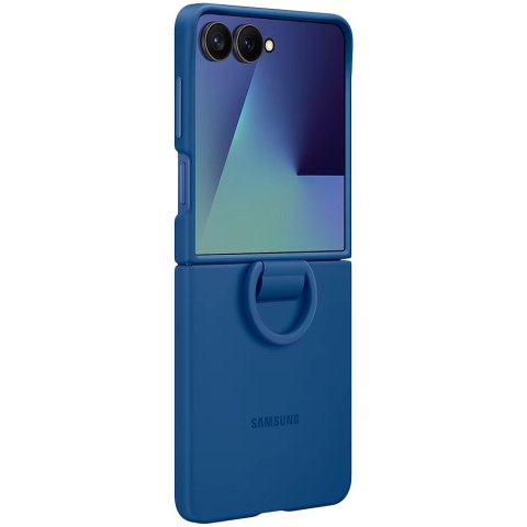 SAMSUNG Galaxy Z Flip7 Ring Case (Silicone) Blue